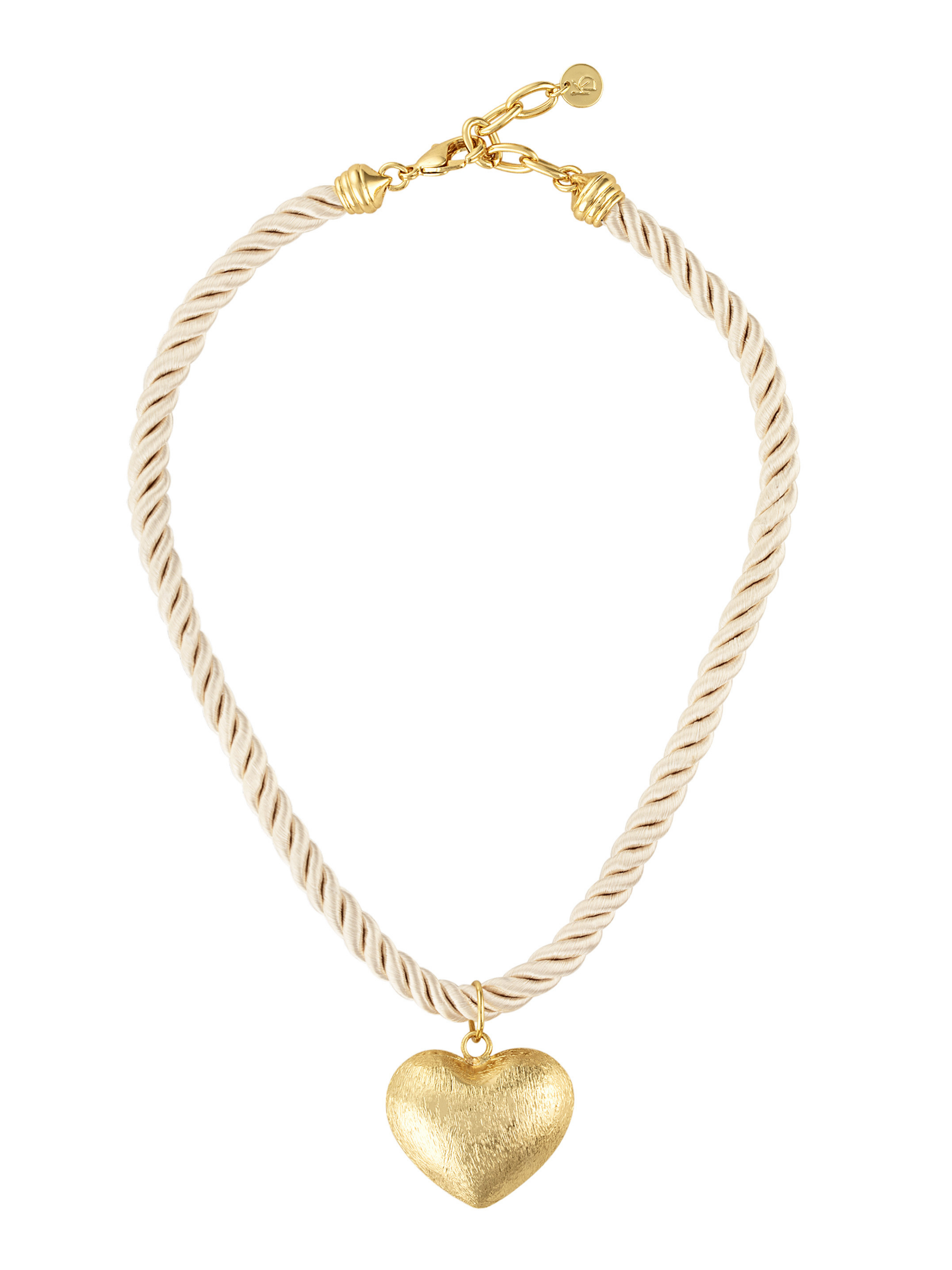 Mesa Heart Pendant Rope Necklace